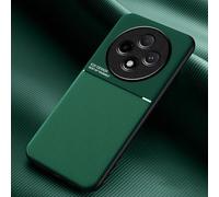 COMAKU Coque pour Oppo Reno 12 FS 5G / Reno 12F 5G Ultra-Mince PU +TPU Silicone Texture Antidérapante et Antichoc Housse Coque -Vert