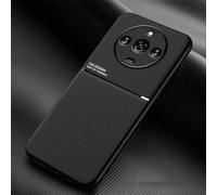 COMAKU Coque pour Realme 11 Pro+ (Plus)/Realme 11 Pro 5G Ultra-Mince PU +TPU Silicone Texture Antidérapante et Antichoc Housse Coque -Noir