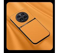 COMAKU Coque pour Realme 12+ 5G / Realme 12 Plus 5G Ultra-Mince Premium Cuir PU + TPU Silicone Texture Antidérapante et Antichoc Housse Coque - Jaune