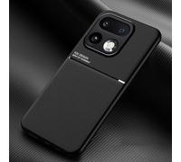 COMAKU Coque pour Realme 16 Pro+/16 Pro Plus 5G Ultra-Mince PU +TPU Silicone Texture Antidérapante et Antichoc Housse Coque -Noir