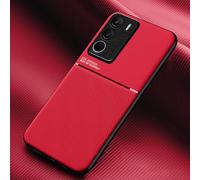 COMAKU Coque pour Realme C71 4G Ultra-Mince PU +TPU Silicone Texture Antidérapante et Antichoc Housse Coque -Rouge
