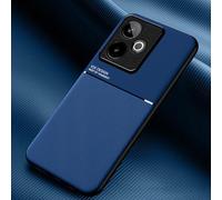 COMAKU Coque pour Realme GT 7 / Realme GT 7T Ultra-Mince PU +TPU Silicone Texture Antidérapante et Antichoc Housse Coque -Bleu