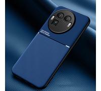 COMAKU Coque pour Realme GT8 Pro Ultra-Mince PU +TPU Silicone Texture Antidérapante et Antichoc Housse Coque -Bleu