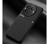 COMAKU Coque pour Realme GT8 Pro Ultra-Mince PU +TPU Silicone Texture Antidérapante et Antichoc Housse Coque -Noir
