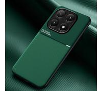 COMAKU Coque pour Xiaomi 15T Ultra-Mince PU +TPU Silicone Texture Antidérapante et Antichoc Housse Coque -Vert