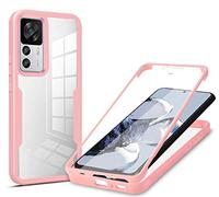 COMAKU Coque pour Xiaomi Mi 12T / 12T Pro 5G Case, 360 Degree Full Body Shockproof Protective Cover with Built-in Screen Protecto - Poudre
