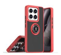 COMAKU Coque pour Xiaomi Redmi Note 14 Pro 5G/Poco X7 5G, Etui Fin et léger Absorption des Chocs Housse Mince avec Bague 360 Degrés Rotation Stand Protection Cover Bumper Case - Rouge