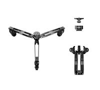 COMAN DF3 - Monopode de photographie pour monopode M1, roues monopodes pliables avec support PH70 à dégagement rapide et vis de 1 cm, roulettes pivotantes à 360° silencieuses pour film, mariage et