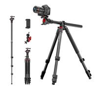 COMAN Trépied Horizontal pour Appareil Photo, avec Colonne Centrale et Rotule à 360 Degrés,181cm Monopode Détachable en Hauteur, avec Plaque de Dégagement Rapide Arca, Capacité de Charge Maximale 5kg