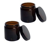 Comandante Lot de 2 verres de rechange avec couvercle Pour moulin à café C40 MK3 2 verres marron.