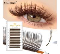 Comango Épineux Flore Fée 5d Marron Préfabriqué Éventail Cils Extensions Fournitures Caramel Fibre Technologique Cils Grappes Maquillage.C.0.07mm