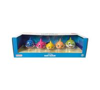 Comansi - Set Collection Baby Shark - 5 Figurines : Baby Shark, Mommy Shark, Daddy Shark, Grandpa Shark, Grandma Shark