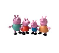 Comansi Set de 4 Figurines Collection Famille Peppa Pig : Peppa, George, Mama et Papa | Figurines 6 cm