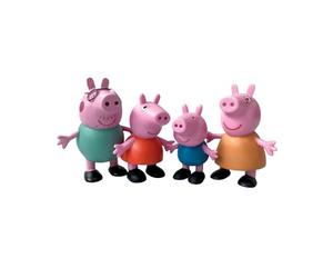 Comansi Set de 4 Figurines Collection Famille Peppa Pig : Peppa, George, Mama et Papa | Figurines 6 cm
