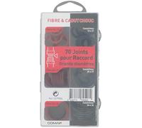 COMAP Coffret de 70 joints d'étanchéité fibre et caoutchouc pour raccord - Dimensions 20x27, 15x21, 26x34 - S279506