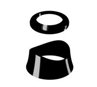COMAP Kit de Personnalisation pour Tête Thermostatique SENSO - Noir - R100082