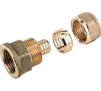 COMAP Raccord à compression mamelon union femelle pour tubes PER - 16x1,5 - 1/2" - TurboPEX - 9402304