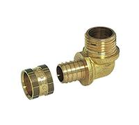 COMAP Raccord PER à glissement - Coude - Diamètre ⌀20x1,9 mm - Mâle 1/2" (15x21) - Pexy pour Tubes PER - 4343