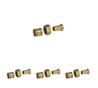 COMAP Raccord PER à glissement - Droit à écrou tournant - Diamètre ⌀16x1,5 mm - Femelle 3/8" (12x17) - Pexy pour Tubes PER - 4262 (Lot de 4)