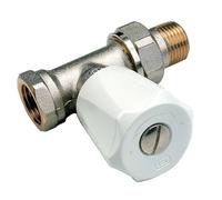 Comap Robinet manuel droit pour radiateur EuroSar 419206 – Femelle 3/4" thermostatisable Inox