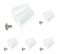 Comap S630301 Volant pour robinet avec vis de fixation carrée 7,5 mm, Blanc (Lot de 5)