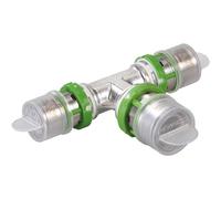 COMAP Té réduit métallique à sertir pour tubes multicouche - 20x2-16x2-20x2 - Raccords MultiSkin - 7130RW201620