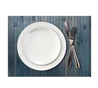Comart - 4 Sets de Table Bambou - Résistants Chaleur - 30x45 - Bleu | Lot de 4 sets de table en bambou, lavables, résistants à la chaleur, élégants, pour petit-déjeuner, déjeuner et dîner