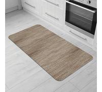 Comart, Nancy Tapis de Cuisine, Couloir et mobilier, antidérapant, en Chenille, Bord Anti-défilement, Doux, résistant, Lavable en Machine, fabriqué en Italie, Couleur Taupe, 50 x 100 cm