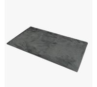 Comart, Tapis Carezza Super Doux, Moelleux et Velu, Fond antidérapant, Design Moderne et Confortable, pour Salon, Chambre à Coucher, Dessous de lit, Lavable en Machine, Couleur Anthracite, 45 x 75 cm
