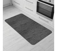 Comart, Tapis Nancy pour Cuisine, Couloir et ameublement, passoire, antidérapant, en Chenille, Bord Anti-défilement, Doux, résistant, Lavable en Machine, fabriqué en Italie, Couleur Gris, 50 x 100 cm