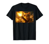 Combat Cat on Tank Barrel Patriotic Gun Droits - Pro Gun T-Shirt