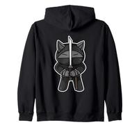 Combat Chat Fighter Combat Sports Drôle Jiu Jitsu Ninja Sweat à Capuche