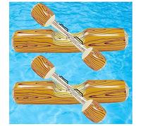 Combat De Radeaux De BûChe, 2 Pcs Ensemble BouéE Piscine, PVC Jeux De Piscine Enfant, Bouee Enfants Adultes Piscine Partie Jeux De