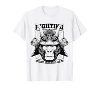 Combat Gorilla Samurai MMA Arts Martiaux Mixtes Combat T-Shirt