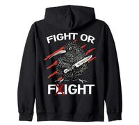 Combat Ou Fuite Kiwi Vogel Apteryx Neuseeland Laufvogel Kiwi Sweat à Capuche