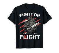 Combat Ou Fuite Kiwi Vogel Apteryx Neuseeland Laufvogel Kiwi T-Shirt