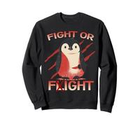 Combat ou Fuite Pinguin Humour Motiv Kaiserpinguin Seevogel Sweatshirt