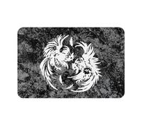 Combats De Coqs Paillasson D'Entree Durable Welcome Paillassons Lavable en Machine Paillasson Intérieur pour Chambre Porte Baignoire 40X60Cm