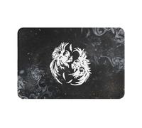 Combats De Coqs Paillasson Intérieur Absorbant Welcome Paillassons Antidérapant Tapis De Douche pour Couloir Salon Baignoire 40X60Cm