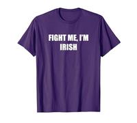 Combats-Moi, Je suis Irlandais T-Shirt, Homme, Violet, XL
