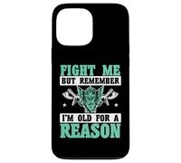 Combats-Moi mais Souviens-toi Que Je suis Vieux pour Une Raison, Vikings Coque pour iPhone 13 Pro Max