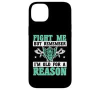 Combats-Moi mais Souviens-toi Que Je suis Vieux pour Une Raison, Vikings Coque pour iPhone 14 Plus