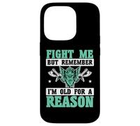 Combats-Moi mais Souviens-toi Que Je suis Vieux pour Une Raison, Vikings Coque pour iPhone 14 Pro