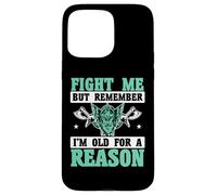 Combats-Moi mais Souviens-toi Que Je suis Vieux pour Une Raison, Vikings Coque pour iPhone 15 Pro Max
