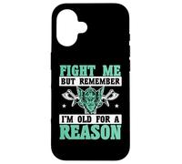 Combats-Moi mais Souviens-toi Que Je suis Vieux pour Une Raison, Vikings Coque pour iPhone 16