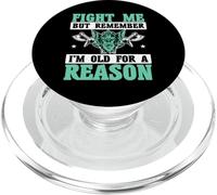 Combats-Moi mais Souviens-toi Que Je suis Vieux pour Une Raison, Vikings PopSockets PopGrip pour MagSafe