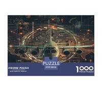 Combattant Aircraft Puzzles Divertissement Créatif Pièces Parfaitement Assorties 1000 Pièces Avion Casse-tête Qualité Premium pour Adultes 38x26cm/1000pcs