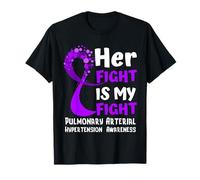 Combattant de Famille de Ruban Violet d'hypertension artérielle pulmonaire T-Shirt