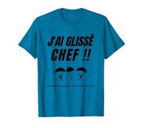 Combattant Humour Militaire Armée J'Ai Glisse Chef T-Shirt, Homme, Saphir, 3XL
