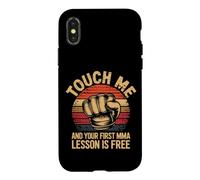 Combattant MMA Humour Premier Cours Offert Coque pour iPhone X/XS